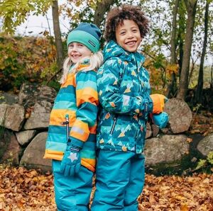 Villervalla Nwt Colourful Kids' Winter Jacket and Pants Set - 11 Years